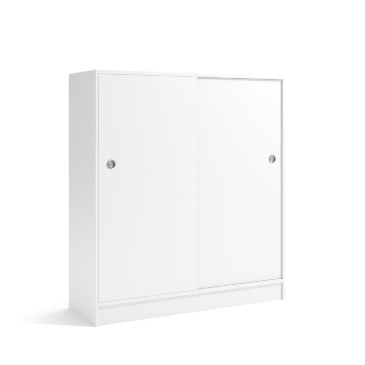 Huvudbild för Skjutdörrskåp vit 1200x1325mm