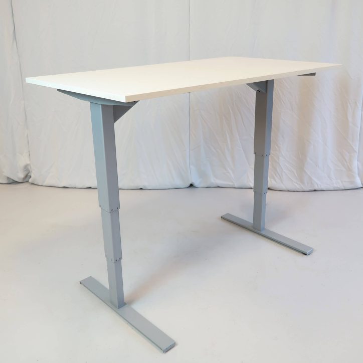 Galleribild #2 för Höj- och sänkbart skrivbord 1400x800mm | vit/silver