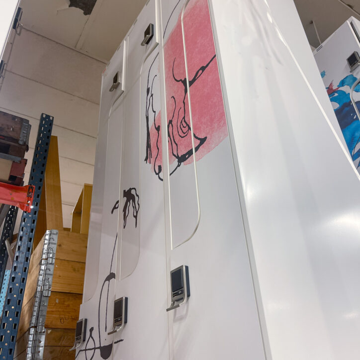 Galleribild #9 för Omklädningsskåp Z 6 dörrar
