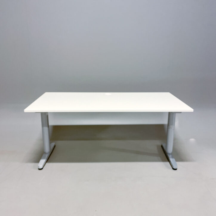 Galleribild #2 för Höj- och sänkbart skrivbord Galant 1600x800mm | vit/silver