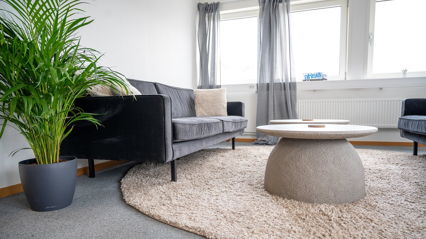 En mjuk och ombonande matta på Ahlsells nya kontor