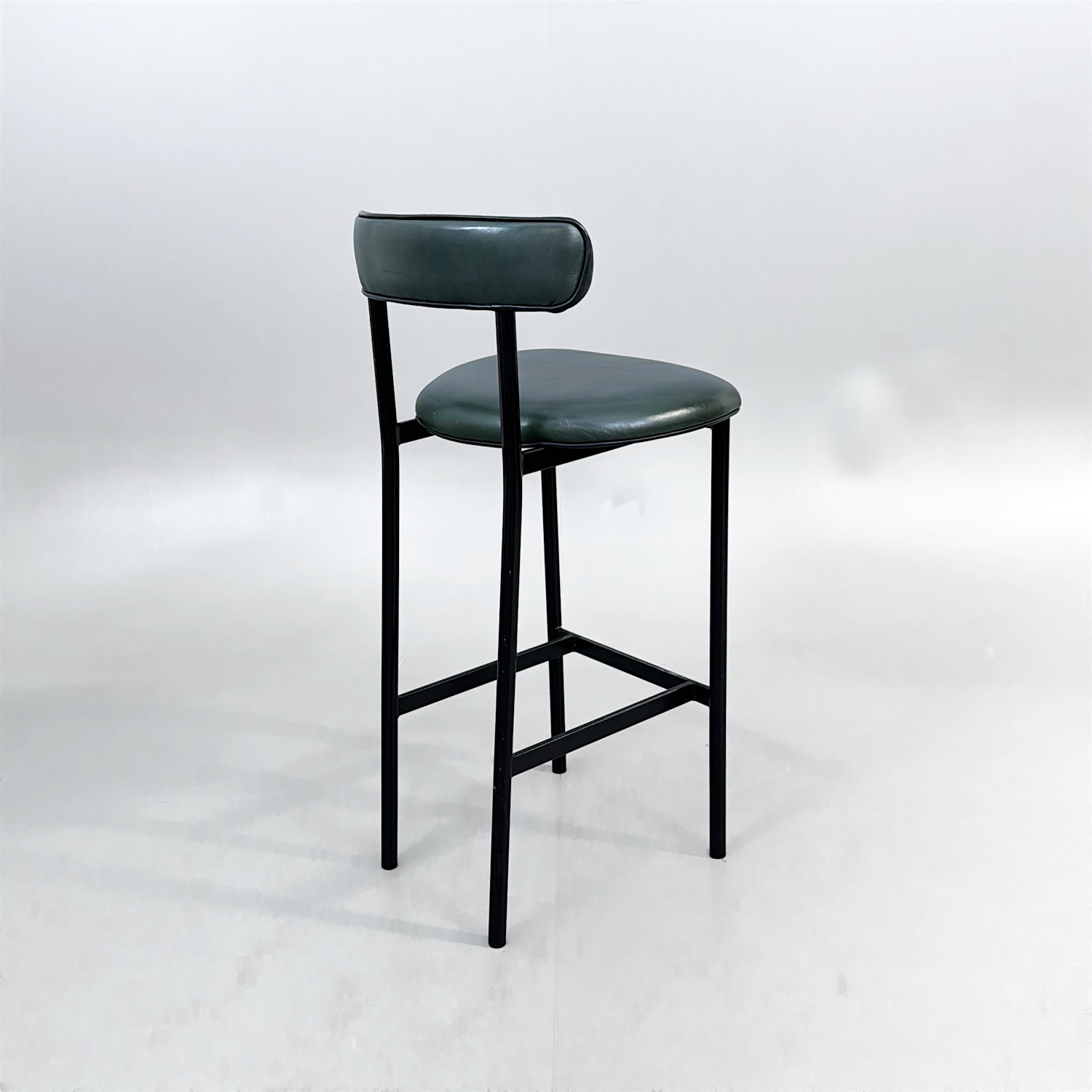 Galleribild #3 för Barstol Font | Grön/Svart – Läder