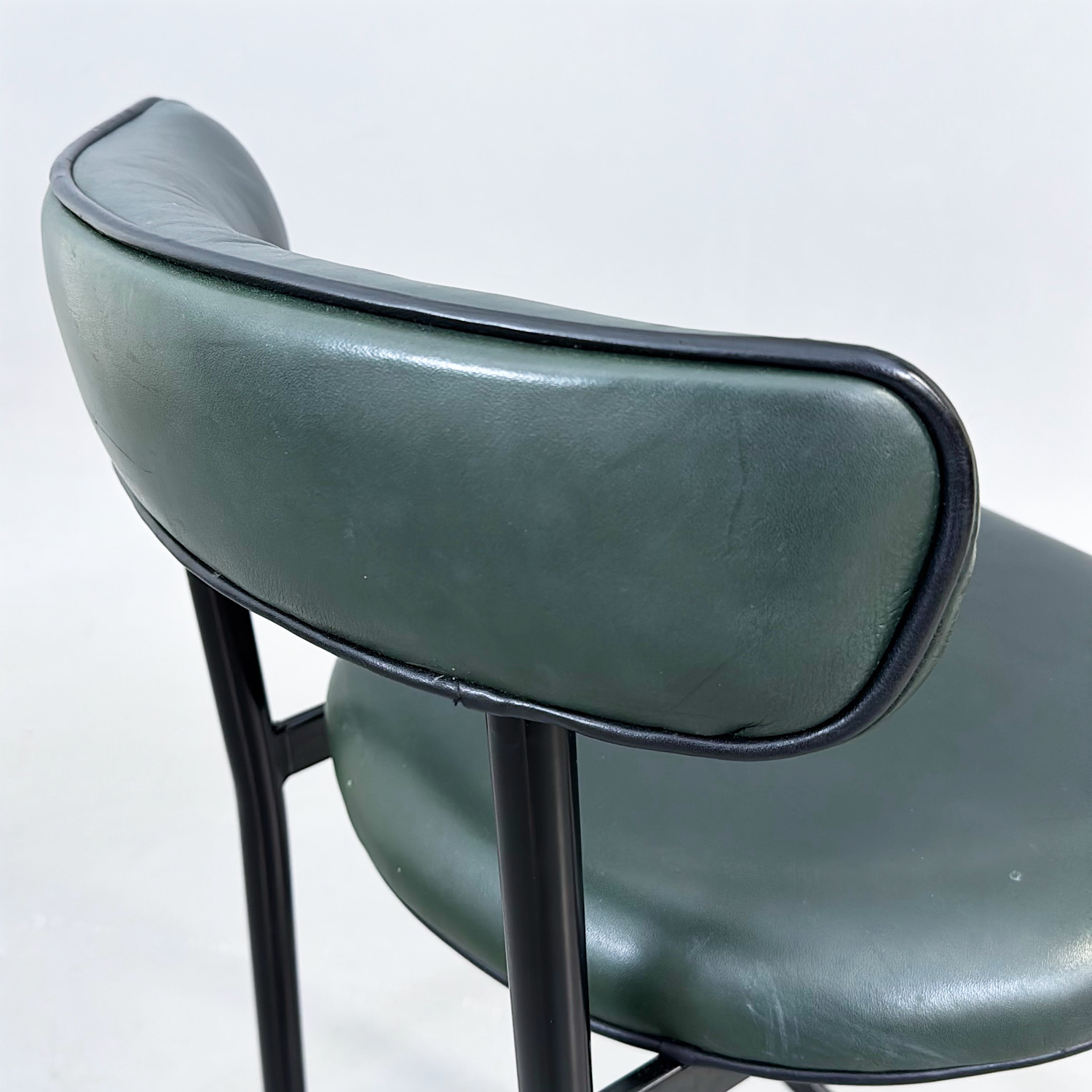 Galleribild #6 för Barstol Font | Grön/Svart – Läder