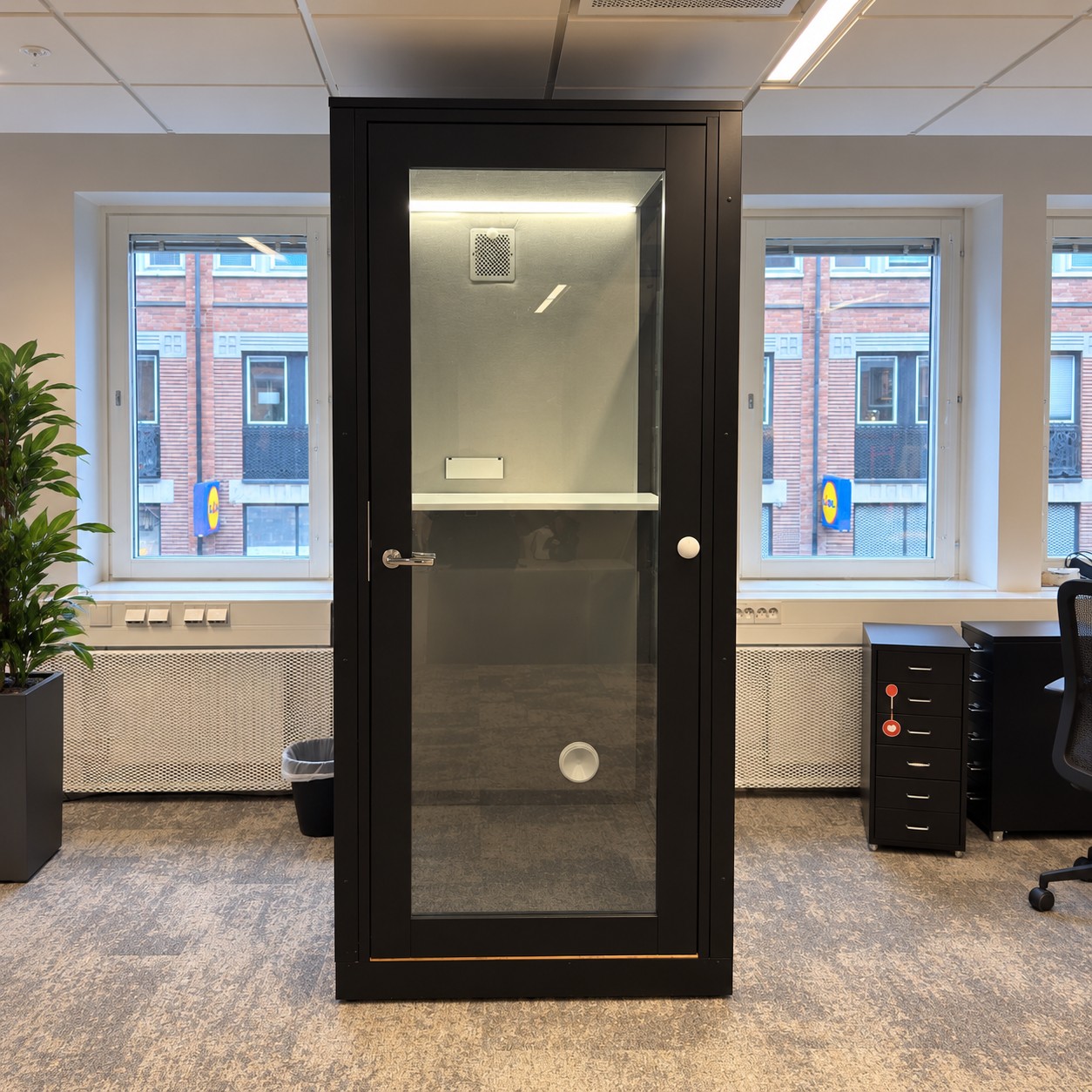 Galleribild #2 för Pod Singel 1000x1200mm | svart/glas
