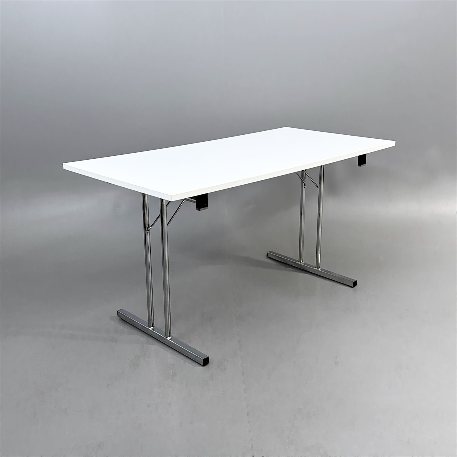 Fällbord Standard 1400x700mm | Vit/Krom