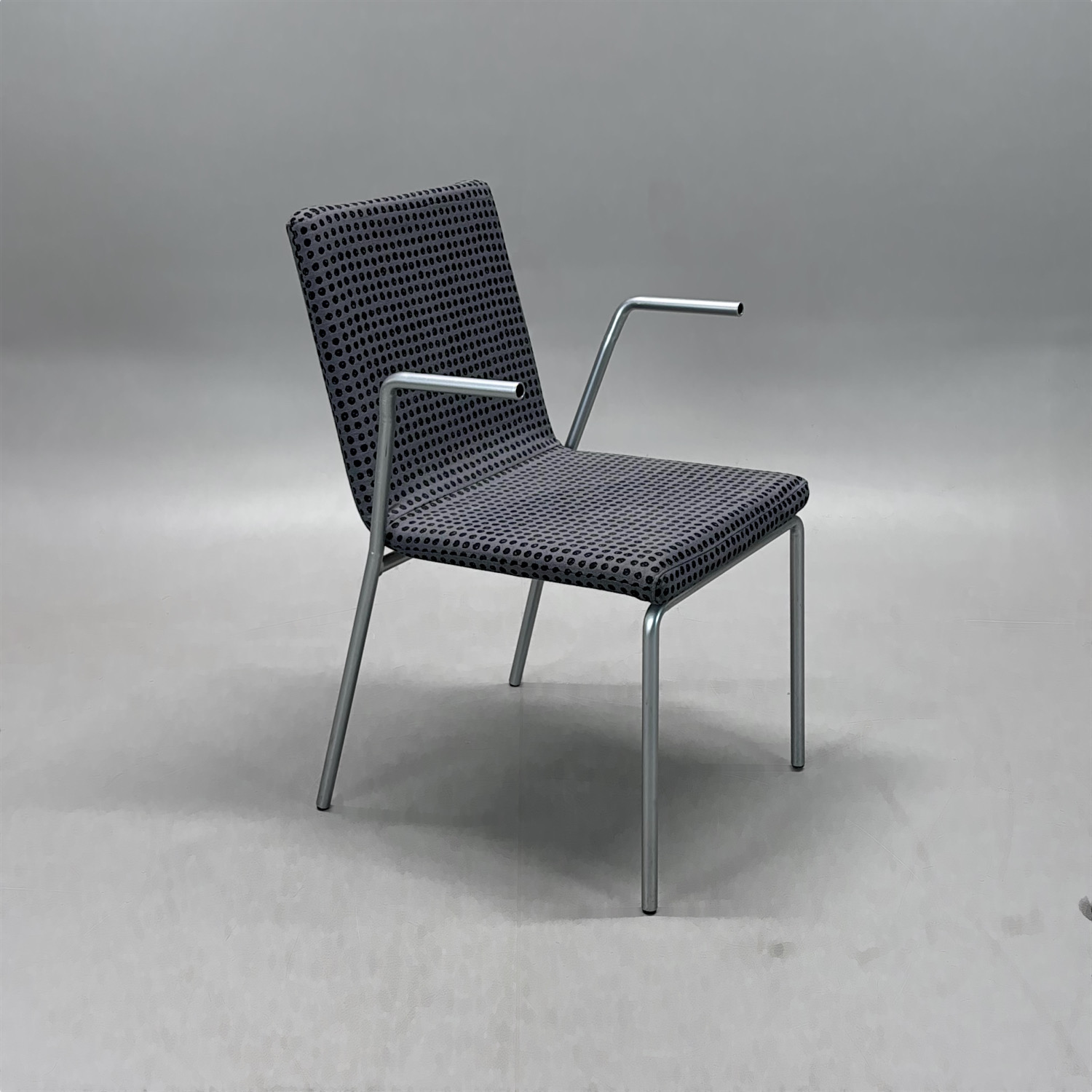 Konferensstol Afternoon med armstöd | Gråmönstrad/silver