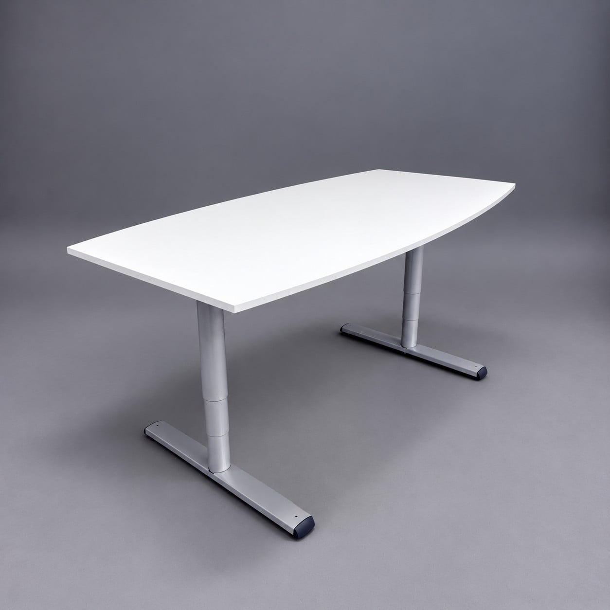 Galleribild #1 för Höj- och sänkbart konferensbord 2000×1000/800mm | Vit/silver