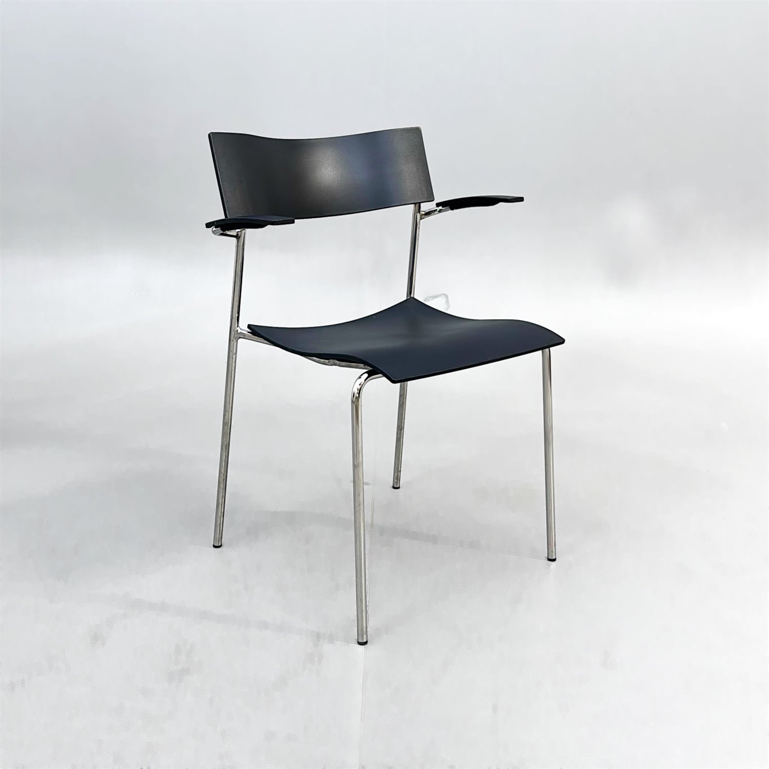 Caféstol Campus Air | Svart/Krom
